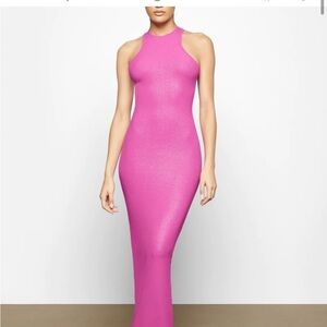 Skims soft lounge shimmer racerback dress